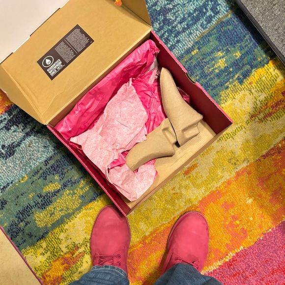 MEN’S NEW AWESOME PINK TIMBERLAND 50th ANNIVERSARY BOOTS Size 11 - Picture 15 of 15